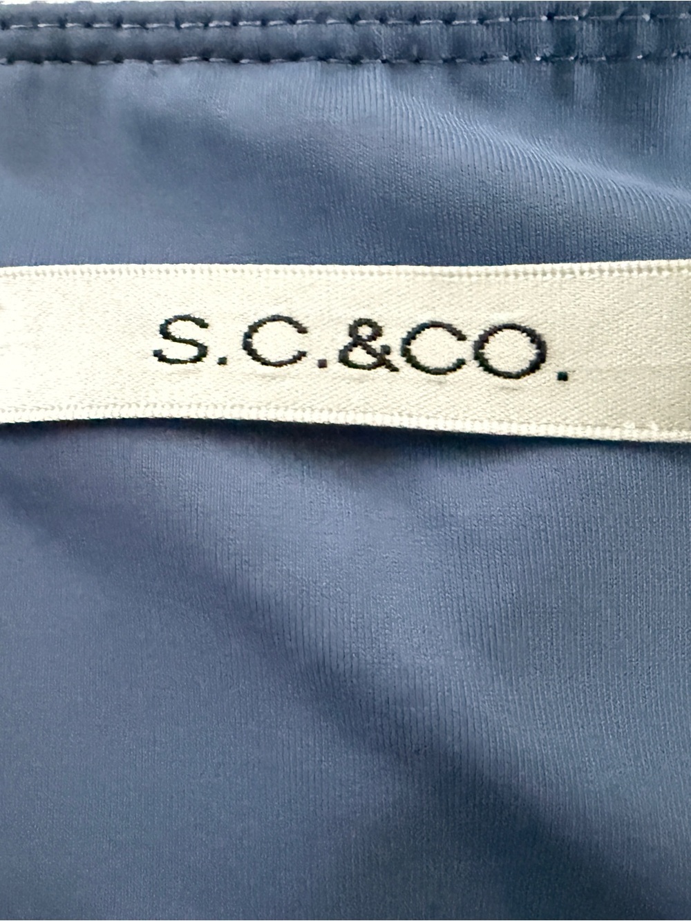 S.C. & Co. Blue White Striped Pull On Casual Golf Tennis Skort Pockets Size XL - Picture 4 of 5